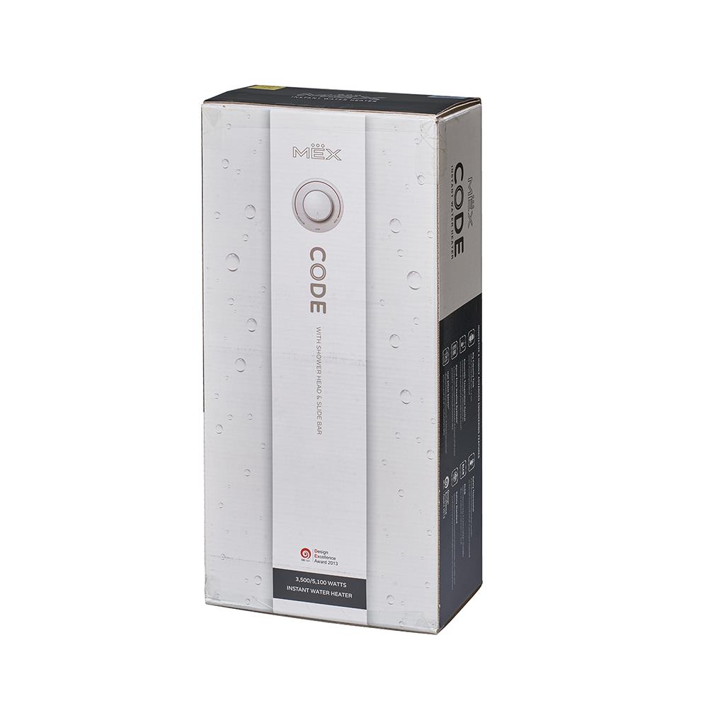 เครื่องทำน้ำอุ่น MEX CODE 5E 5100 วัตต์ สีดำ