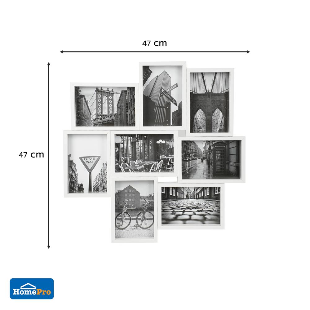 กรอบรูป 8 ช่อง SNAZZ STREET สีขาว