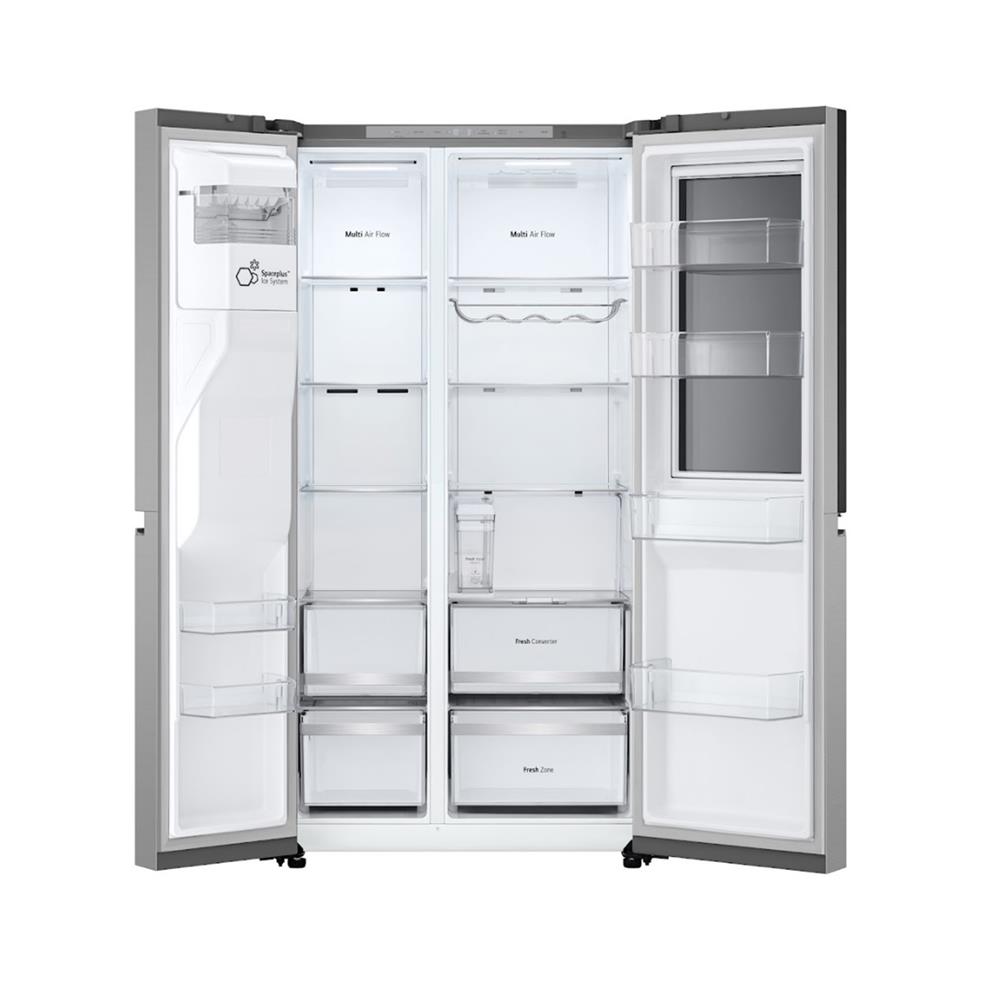 ตู้เย็น SIDE BY SIDE LG GC-X257ELEP.APYPLMT 22.2 คิว สีเงิน