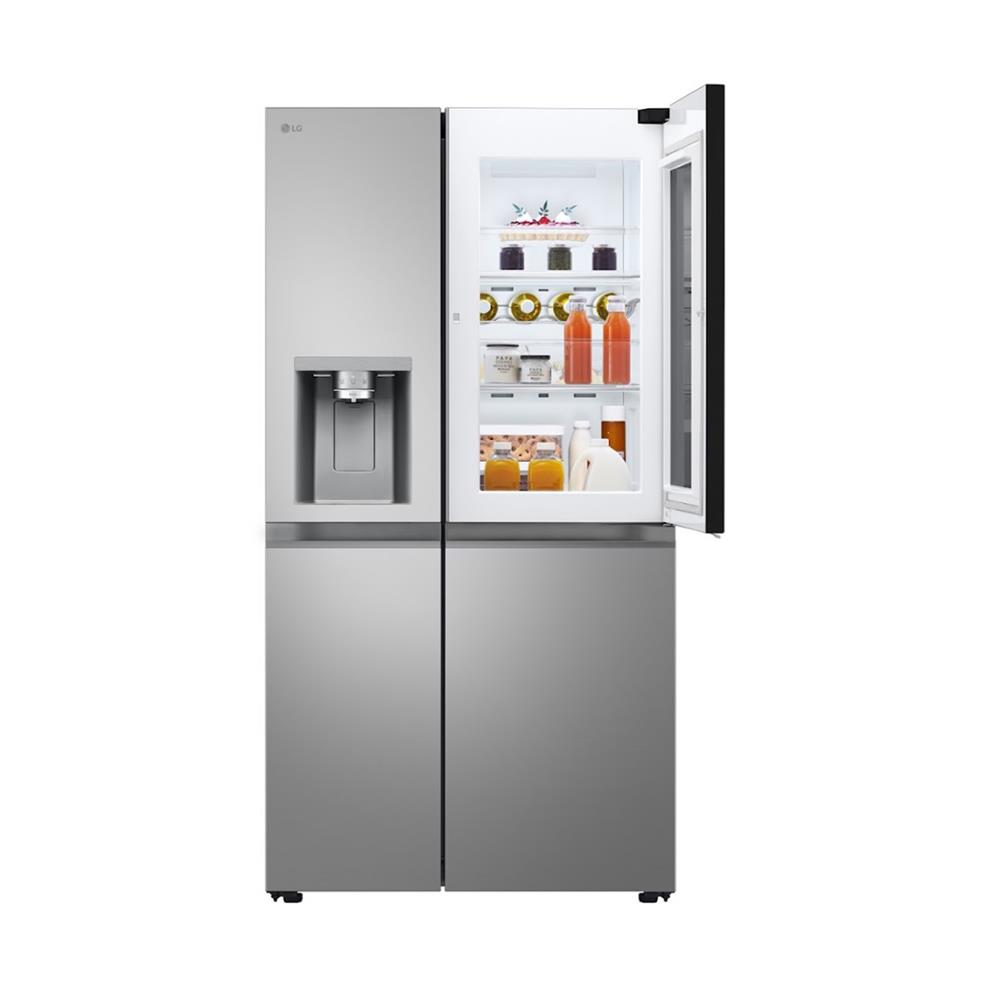 ตู้เย็น SIDE BY SIDE LG GC-X257ELEP.APYPLMT 22.2 คิว สีเงิน