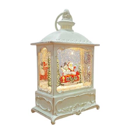 ของตกแต่งกล่องดนตรี SNAZZ CHRISTMAS CAR 10.5x21.5 ซม. สีขาว_2