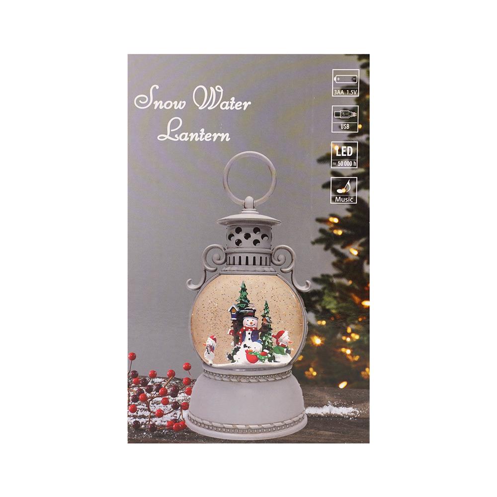 ของตกแต่งกล่องดนตรี SNAZZ CHRISTMAS PINE LAMP 11x20 ซม. สีดำ