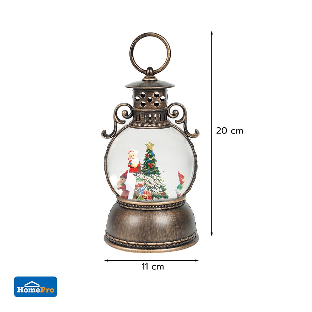 ของตกแต่งกล่องดนตรี SNAZZ CHRISTMAS PINE LAMP 11x20 ซม. สีดำ