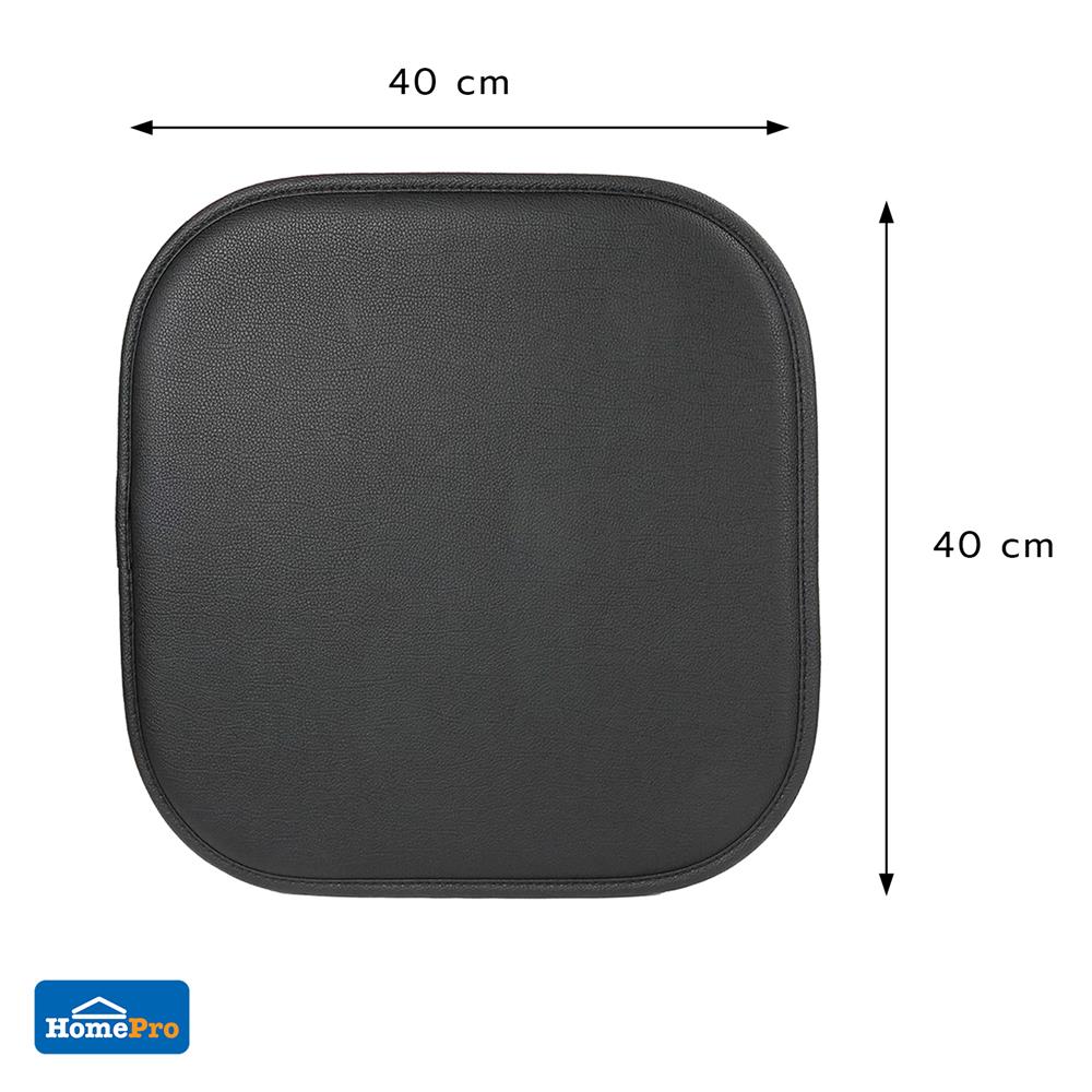 เบาะรองนั่ง HOME LIVING STYLE HADO 16x16 นิ้ว สีดำ (แพ็ก 2 ชิ้น)