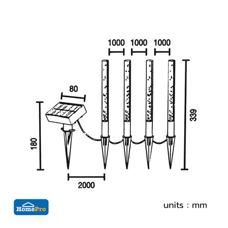 ไฟจัดสวน SOLAR CARINI BT0024C 0.2 วัตต์ RGB สีขาว_4