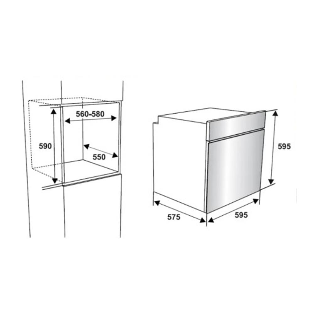 เตาอบฝังดิจิตอล MEX VRM9652B1