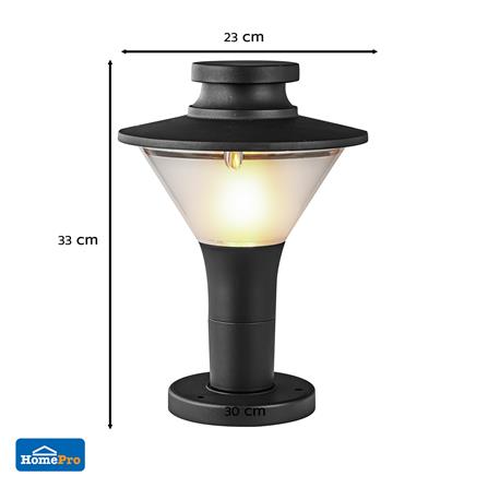 ไฟหัวเสา CARINI 921F สีดำ_5