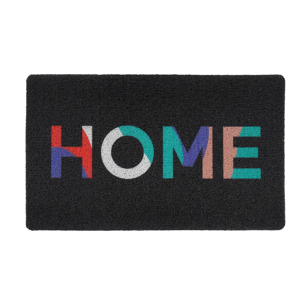 พรมเช็ดเท้าดักฝุ่น SNAZZ HOME 45x75 ซม. สีดำ