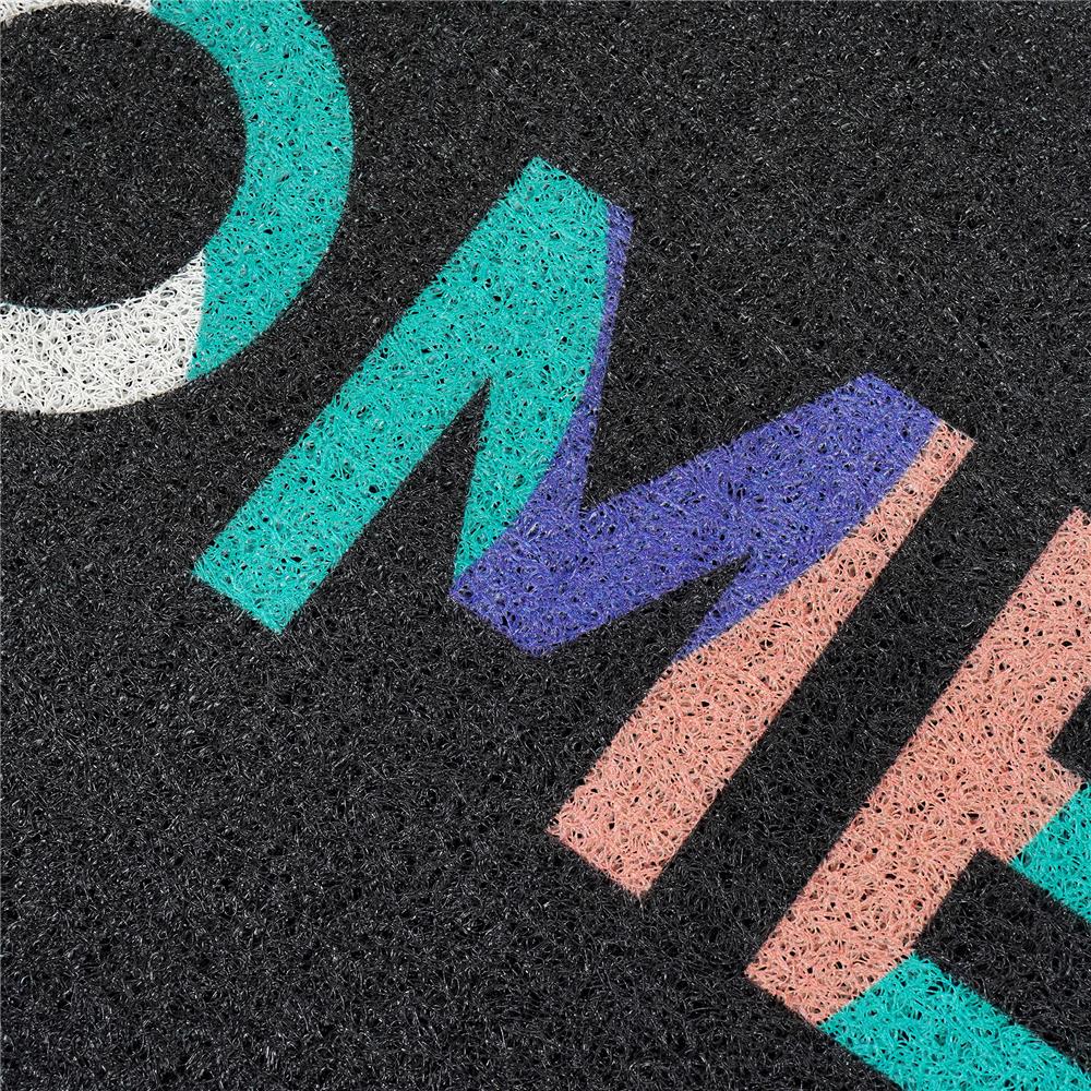 พรมเช็ดเท้าดักฝุ่น SNAZZ HOME 45x75 ซม. สีดำ