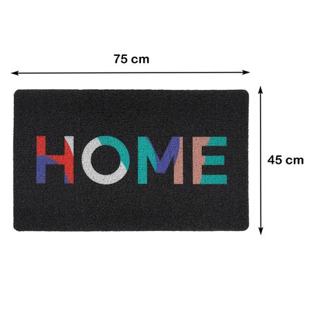 พรมเช็ดเท้าดักฝุ่น SNAZZ HOME 45x75 ซม. สีดำ_6