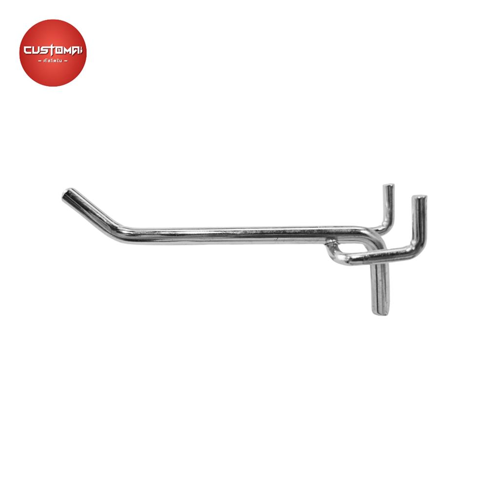 ตะขอแขวนเหล็กแบบหนา CUSTOMAI 10 ซม. สีเงิน