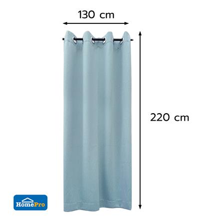 ผ้าม่าน EYELET HOME LIVING STYLE SOLID UV 130x220 ซม. สีฟ้า_5