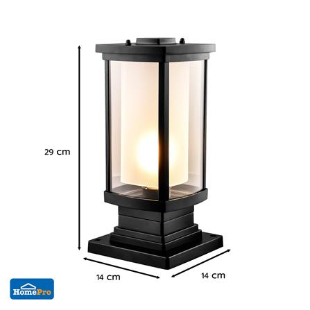 ไฟหัวเสา CARINI 908FS สีดำ_5