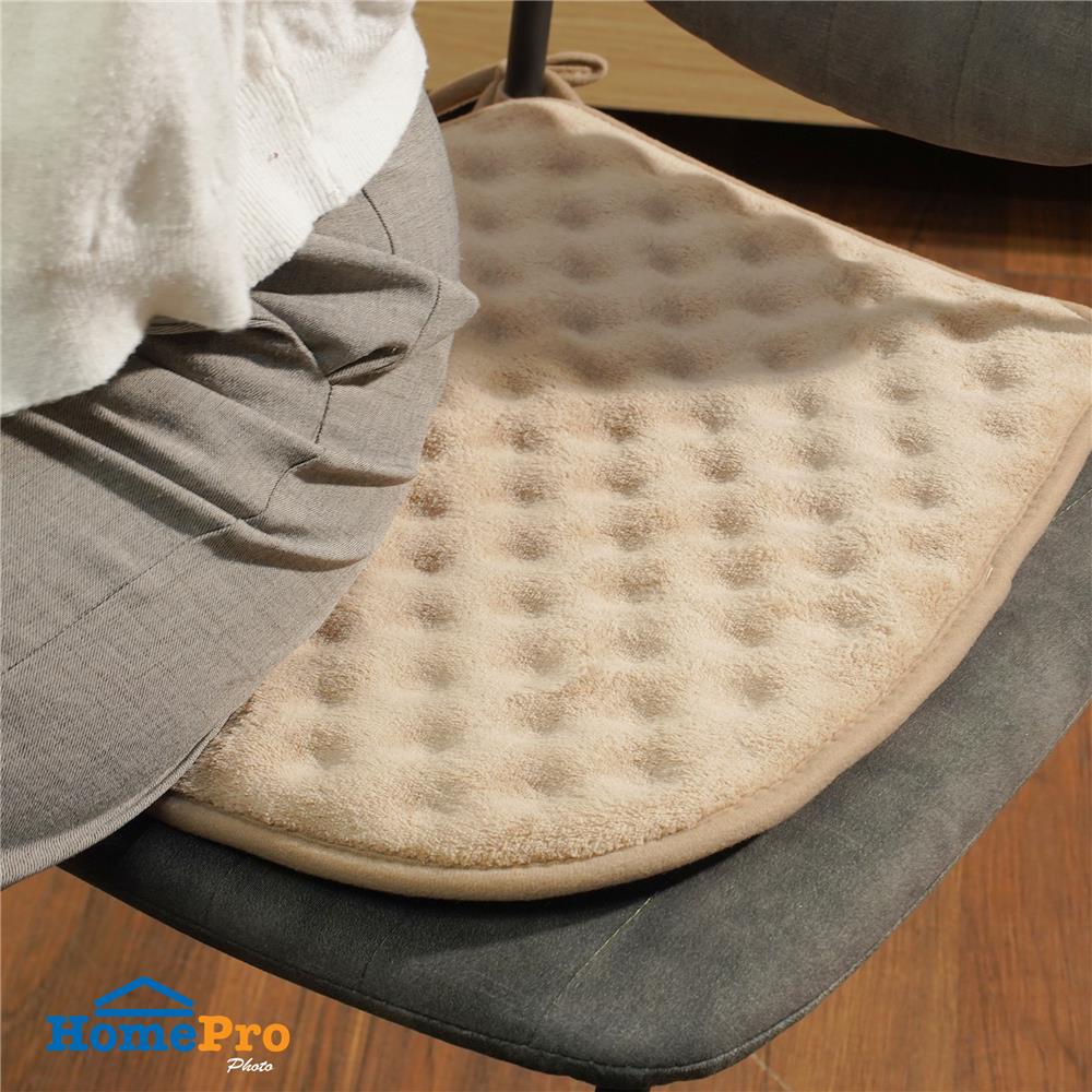 เบาะรองนั่ง HOME LIVING STYLE HARU 16x16 นิ้ว สีน้ำตาล (แพ็ก 2 ชิ้น)