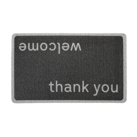 พรมเช็ดเท้าดักฝุ่น SNAZZ WEL-THANK 45x75 ซม. สีดำ_0