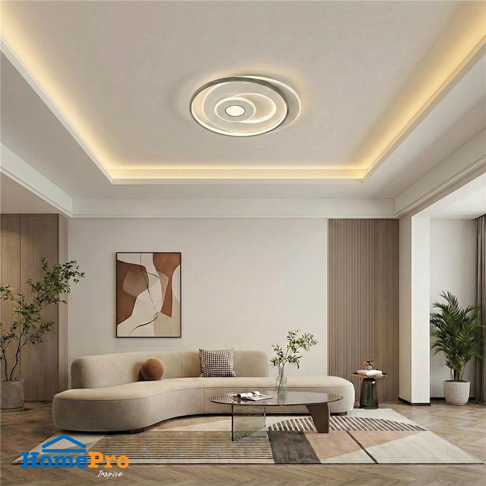 ไฟเพดาน LED CARINI CR124 22 นิ้ว 55 วัตต์ DAYLIGHT/COOL WHITE/WARM WHITE สีขาว