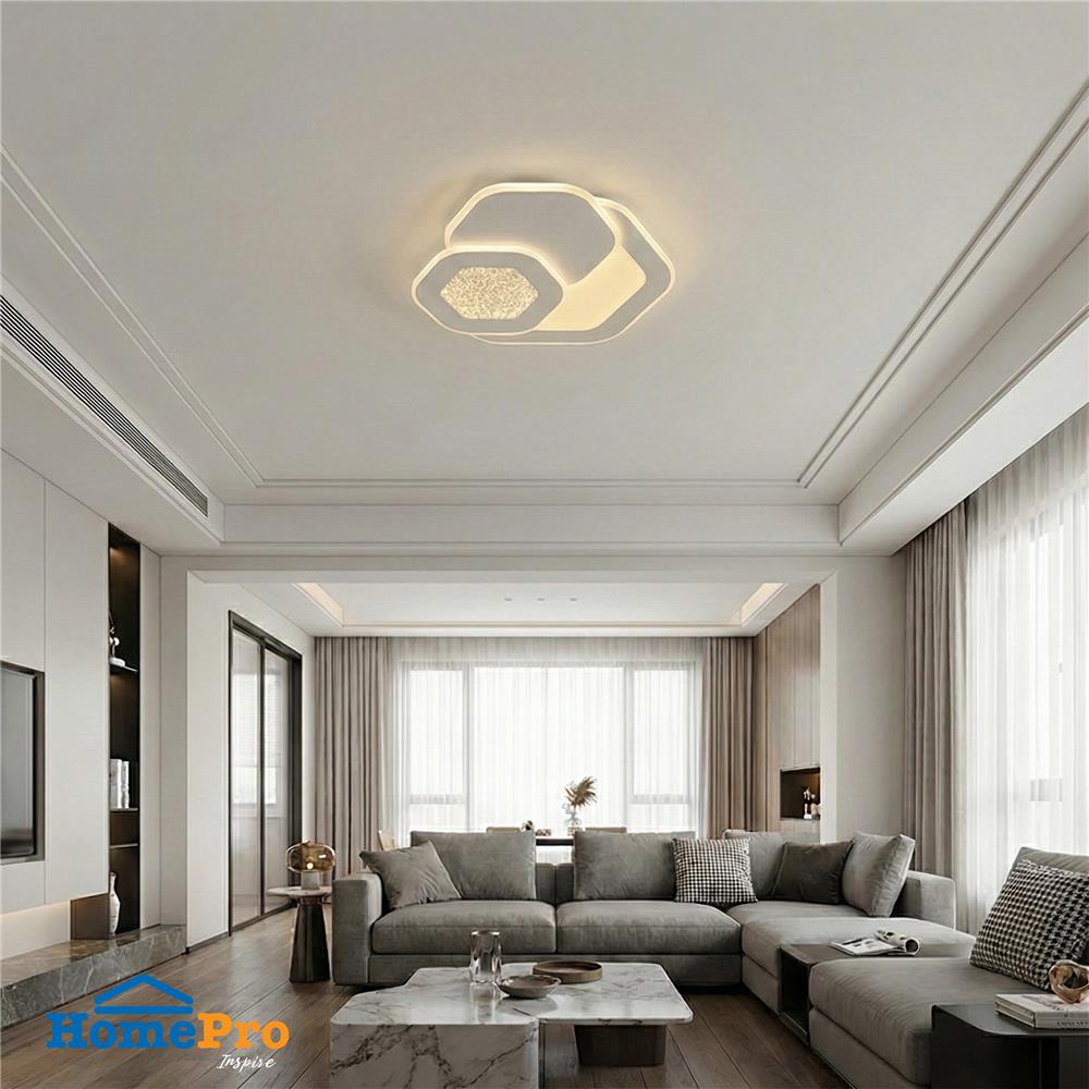 ไฟเพดาน LED CARINI CR111 20 นิ้ว 55 วัตต์ DAYLIGHT/COOL WHITE/WARM WHITE สีขาว