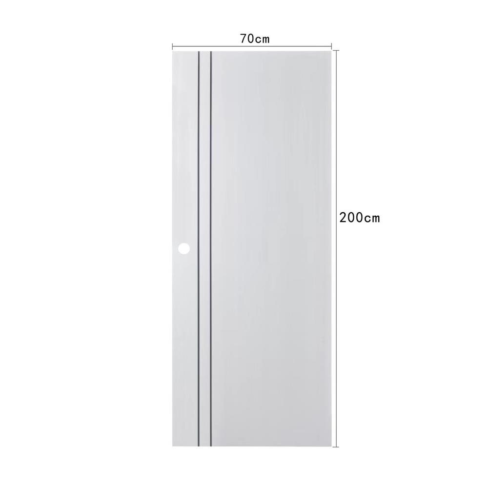 ประตูห้องน้ำ UPVC เจาะลูกบิด AZLE AZ 1-WH 70x200 ซม. สีขาว