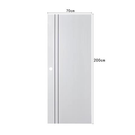 ประตูห้องน้ำ UPVC เจาะลูกบิด AZLE AZ 1-WH 70x200 ซม. สีขาว_3