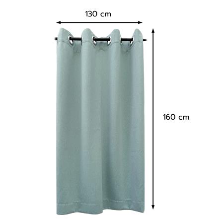 ผ้าม่าน EYELET HOME LIVING STYLE SOLID UV 130X160 ซม. สีฟ้า_8