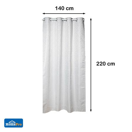 ผ้าม่าน EYELET HOME LIVING STYLE NAVARA UV 140x220 ซม. สีเทา_7