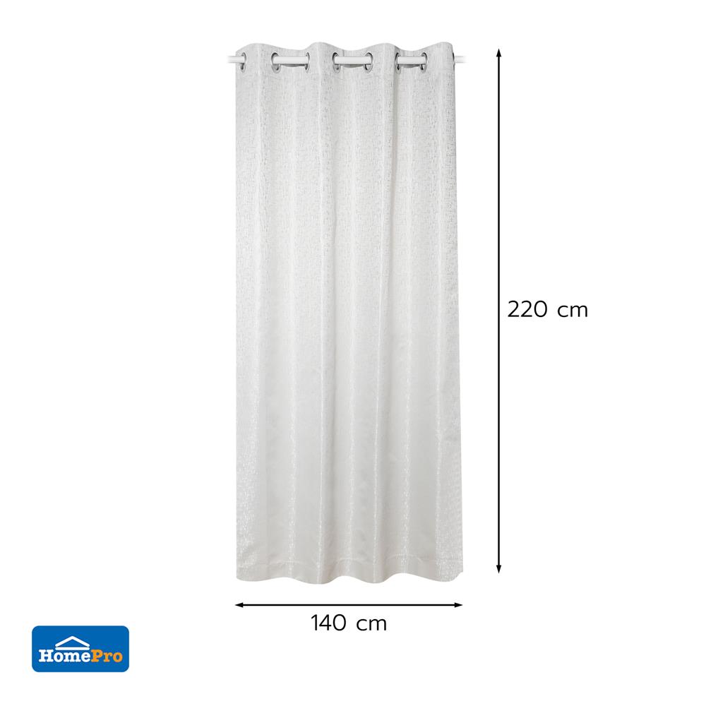 ผ้าม่าน EYELET HOME LIVING STYLE NAVARA UV 140x220 ซม. สีครีม