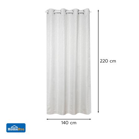 ผ้าม่าน EYELET HOME LIVING STYLE NAVARA UV 140x220 ซม. สีครีม_8