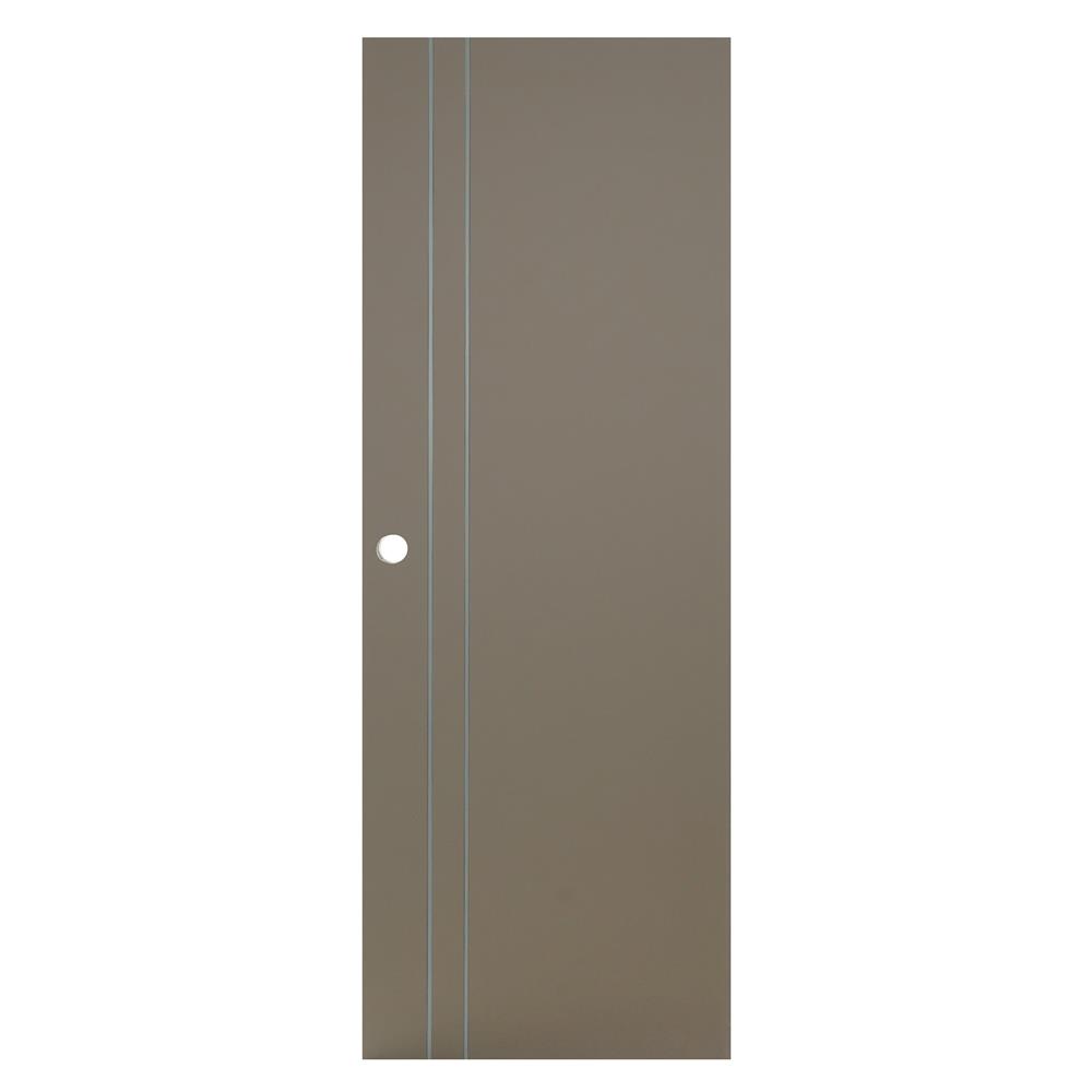 ประตูห้องน้ำ UPVC เจาะลูกบิด AZLE AZ 2-GY 70x200 ซม. สีเทา