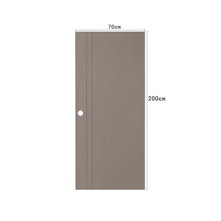 ประตูห้องน้ำ UPVC เจาะลูกบิด AZLE AZ 2-GY 70x200 ซม. สีเทา_3