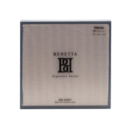 ชุดผ้าปูที่นอน 5 ฟุต (ชุด 3 ชิ้น) BENETTA VELA สี BROWN_4