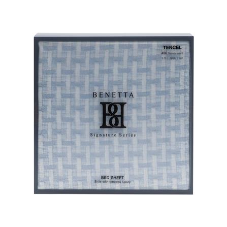 ชุดผ้าปูที่นอน 5 ฟุต (ชุด 3 ชิ้น) BENETTA LUMEA สี BLUE_4