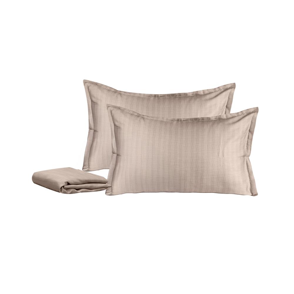 ชุดผ้าปูที่นอน 6 ฟุต (ชุด 3 ชิ้น) BENETTA VELA สี BROWN