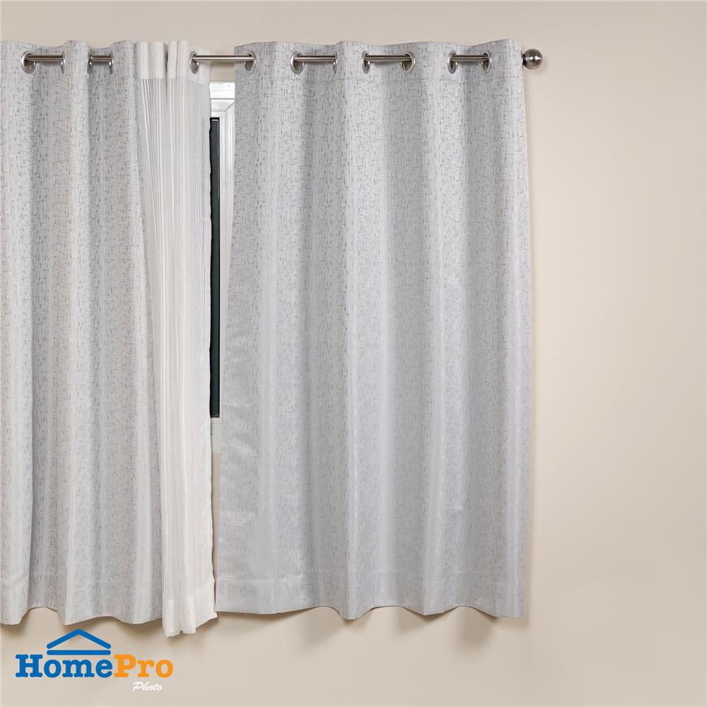 ผ้าม่าน EYELET HOME LIVING STYLE NAVARA UV 140x160 ซม. สีเทา