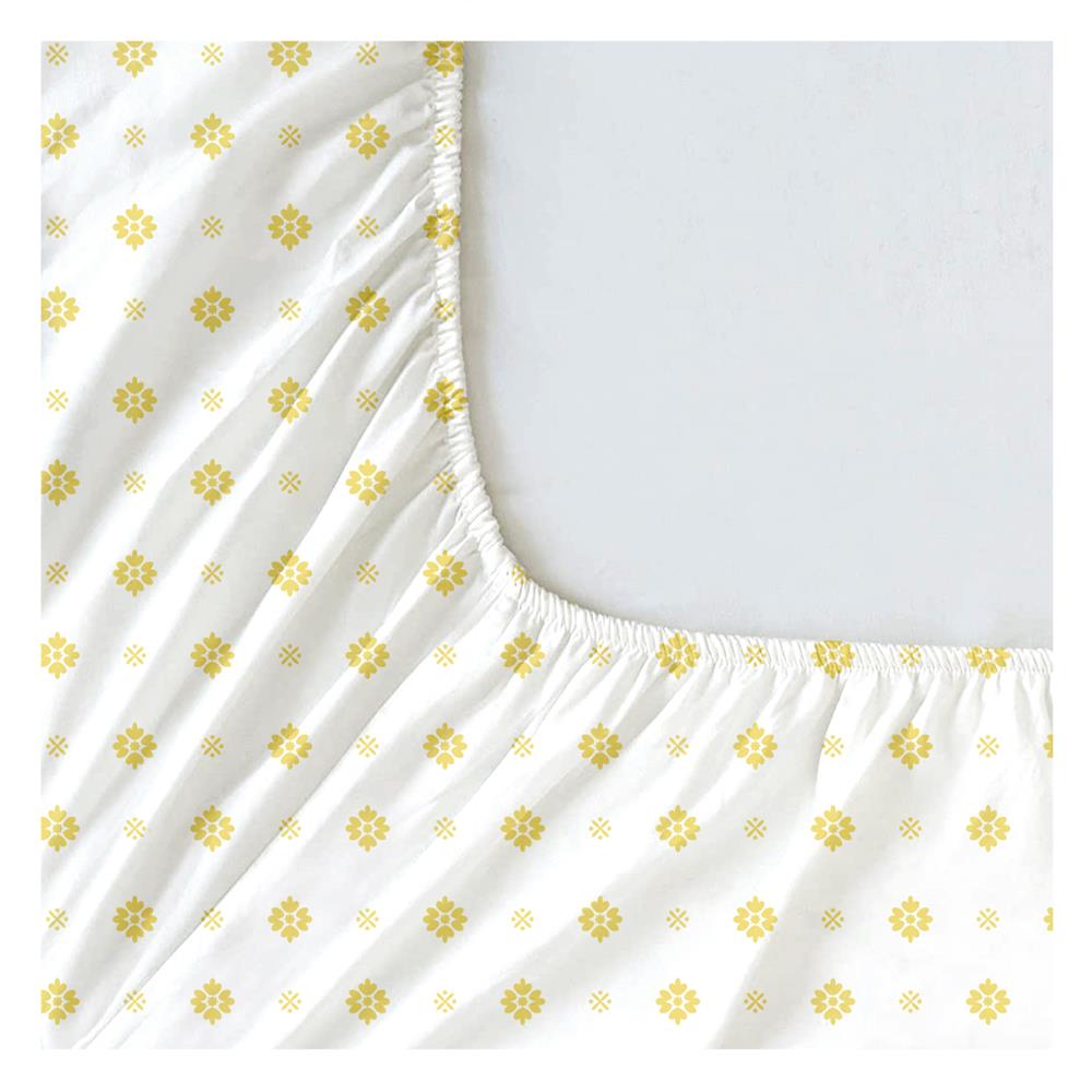 ชุดผ้าปูที่นอน 6 ฟุต (ชุด 3 ชิ้น) HOME LIVING STYLE DUO GARDEN สี YELLOW (แพ็กคู่)