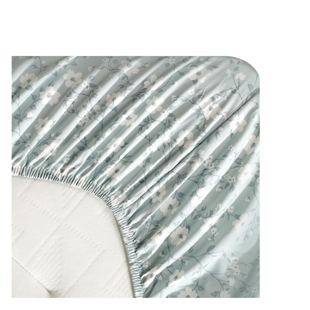 ชุดผ้าปูที่นอน 6 ฟุต (ชุด 3 ชิ้น) HOME LIVING STYLE DUO BLOOM สี GREEN (แพ็กคู่)