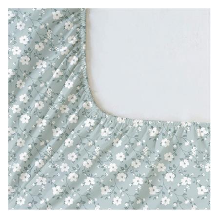 ชุดผ้าปูที่นอน 6 ฟุต (ชุด 3 ชิ้น) HOME LIVING STYLE DUO BLOOM สี GREEN (แพ็กคู่)_2