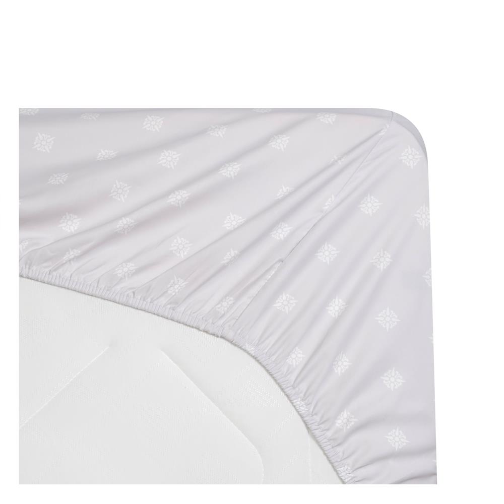 ชุดผ้าปูที่นอน 6 ฟุต (ชุด 3 ชิ้น) HOME LIVING STYLE DUO FLORA สี GREY (แพ็กคู่)