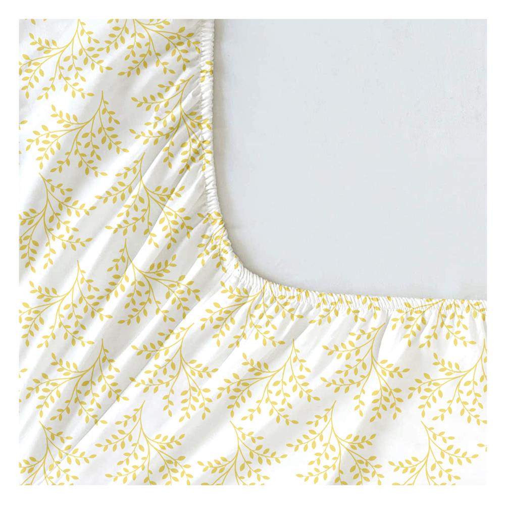 ชุดผ้าปูที่นอน 5 ฟุต (ชุด 3 ชิ้น) HOME LIVING STYLE DUO GARDEN สี YELLOW (แพ็กคู่)