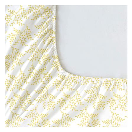 ชุดผ้าปูที่นอน 5 ฟุต (ชุด 3 ชิ้น) HOME LIVING STYLE DUO GARDEN สี YELLOW (แพ็กคู่)_1