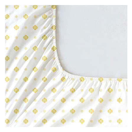 ชุดผ้าปูที่นอน 5 ฟุต (ชุด 3 ชิ้น) HOME LIVING STYLE DUO GARDEN สี YELLOW (แพ็กคู่)_2