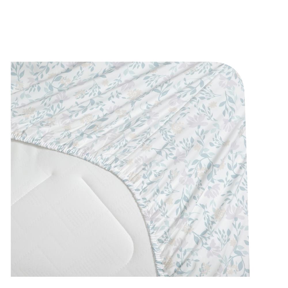 ชุดผ้าปูที่นอน 5 ฟุต (ชุด 3 ชิ้น) HOME LIVING STYLE DUO FLORA สี GREY (แพ็กคู่)