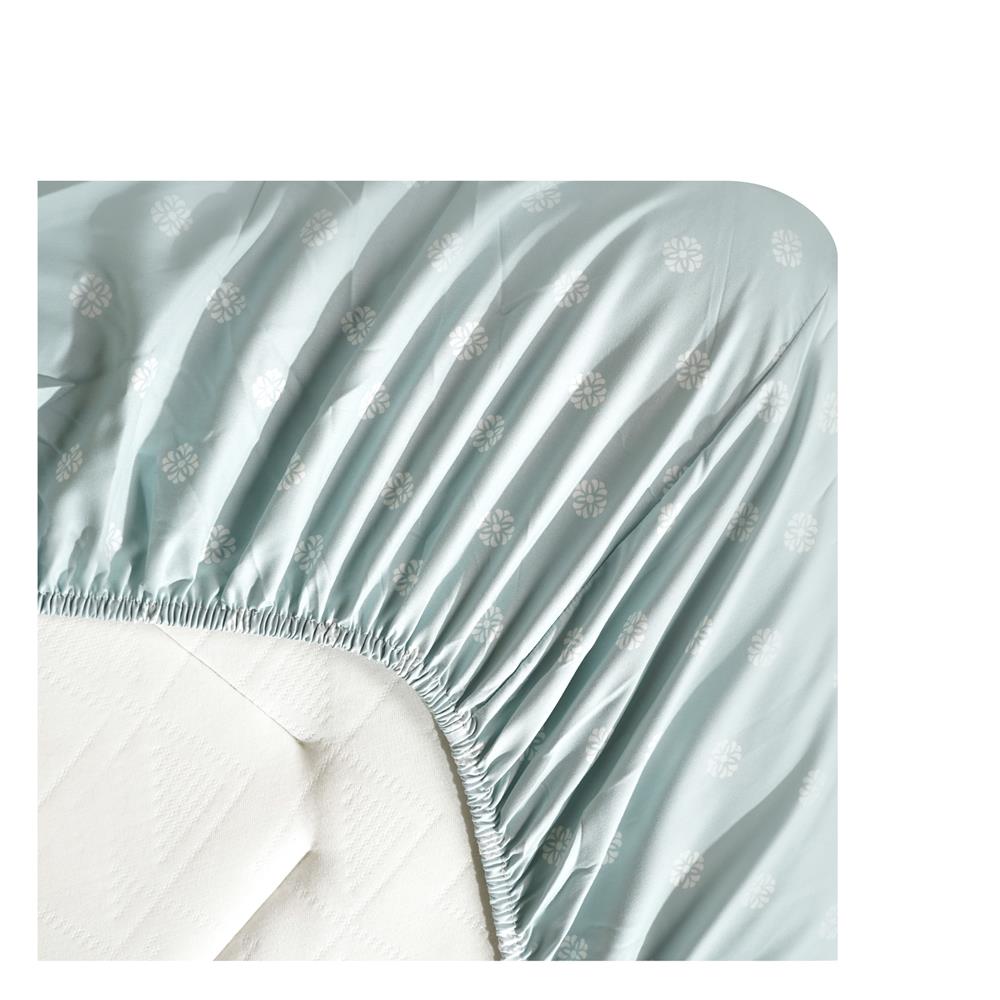 ชุดผ้าปูที่นอน 5 ฟุต (ชุด 3 ชิ้น) HOME LIVING STYLE DUO BLOOM สี GREEN (แพ็กคู่)