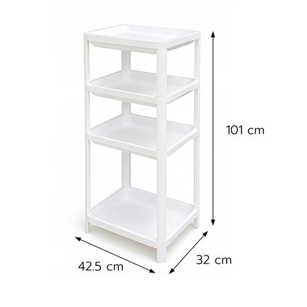 ชั้นวางของ 4 ชั้น STACKO FLEXI 32x42.5x101 ซม. สีขาว_5