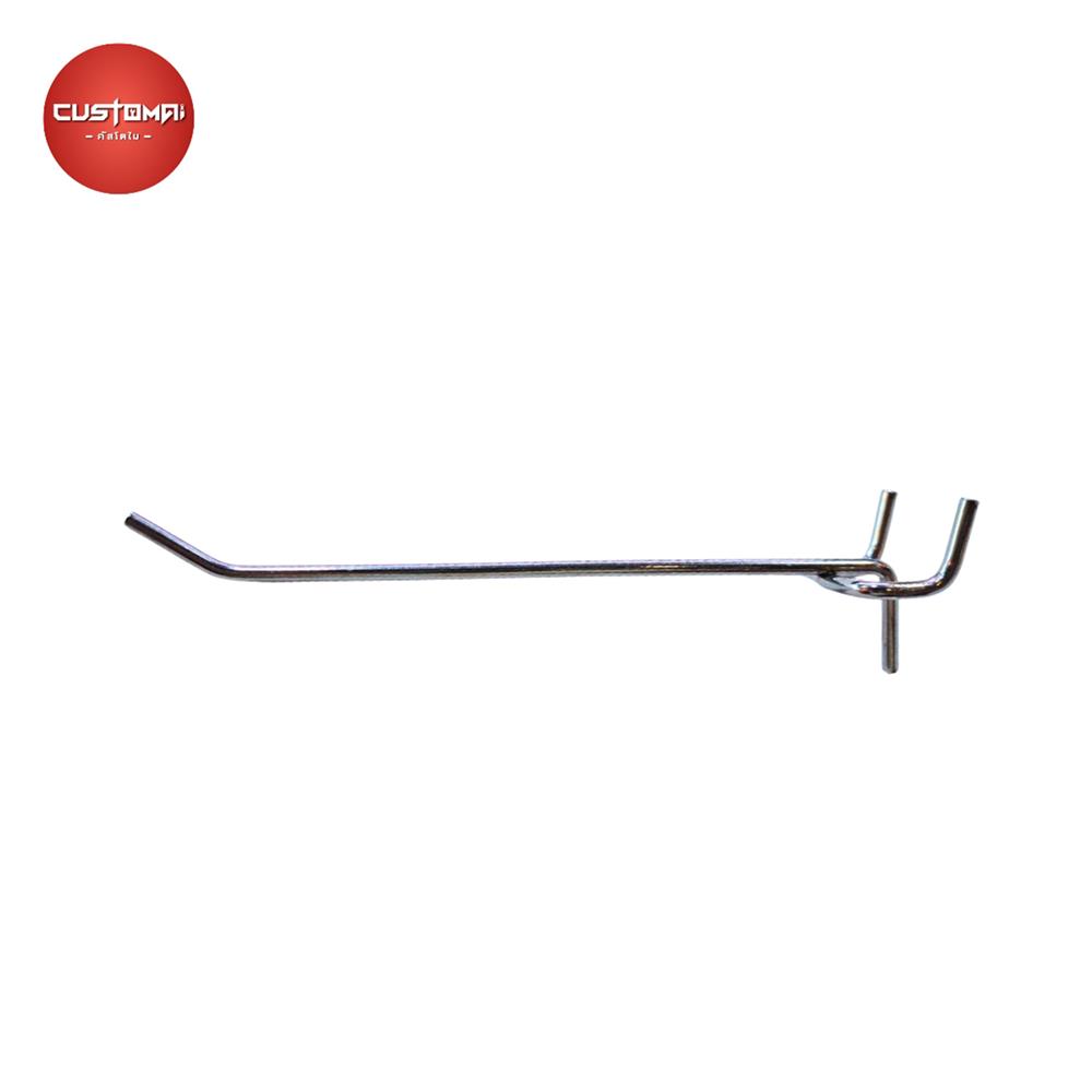 ตะขอแขวนเหล็กแบบบาง CUSTOMAI 15 ซม. สีเงิน