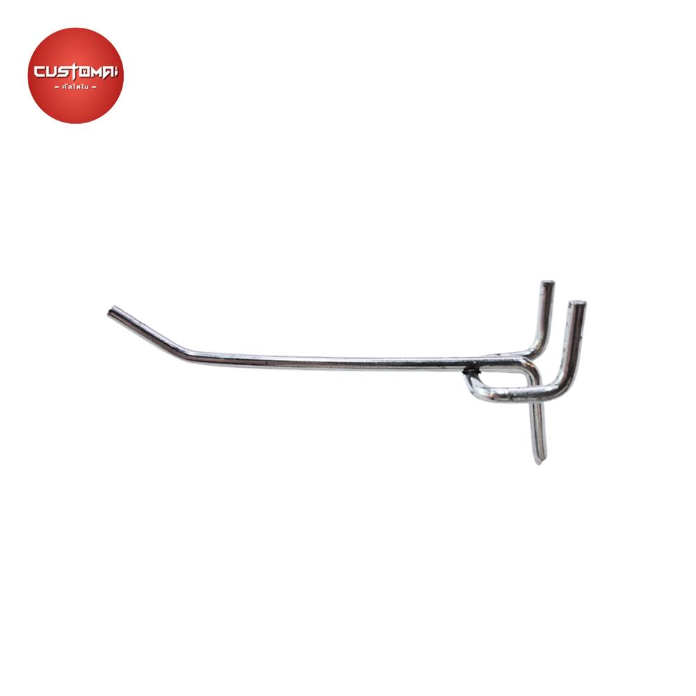 ตะขอแขวนเหล็กแบบบาง CUSTOMAI 10 ซม. สีเงิน