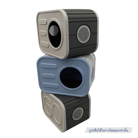 บ้านสัตว์เลี้ยง DPETT CAT HAVEN สีเทา-ฟ้า_3