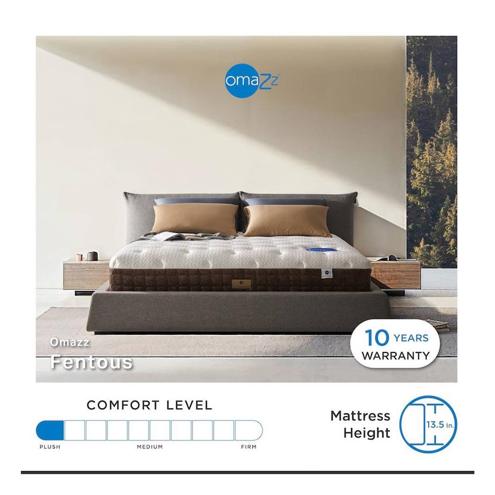ที่นอน 5 ฟุต OMAZZ FENTOUS (พร้อมชุดเครื่องนอน 8 ชิ้น)