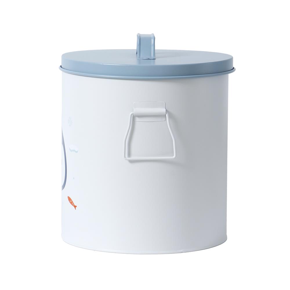 กล่องเหล็กเก็บของ STACKO LITTLE-P 22.8x22.8x26.5ซม. สีขาว/ฟ้า