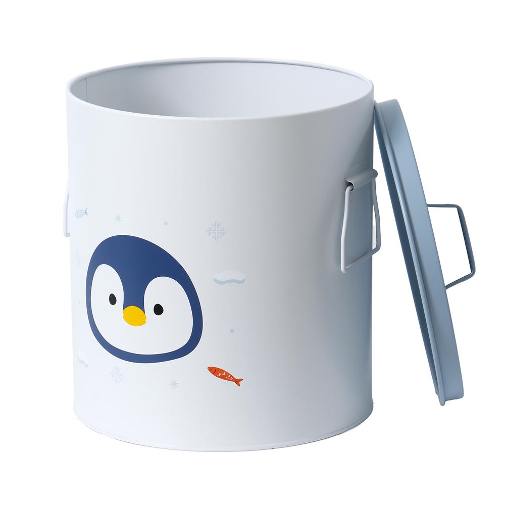 กล่องเหล็กเก็บของ STACKO LITTLE-P 22.8x22.8x26.5ซม. สีขาว/ฟ้า