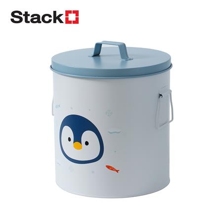 กล่องเหล็กเก็บของ STACKO LITTLE-P 22.8x22.8x26.5ซม. สีขาว/ฟ้า_0